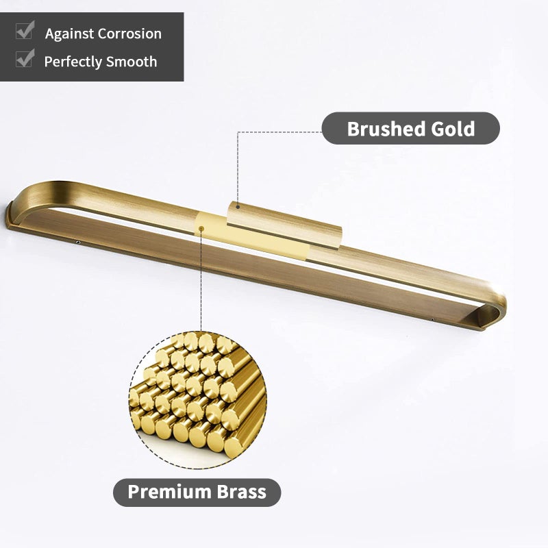Leyden Brass Towel Bar, Antique Bathroom 23.6 inch Bath Towel Holder Rack, Wall Mounted Bathroom Accessory Towel Rod Hanger Retro - Image 3